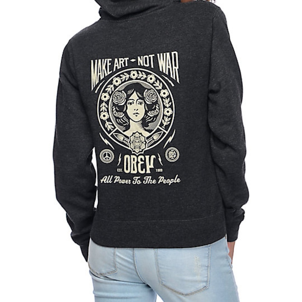Obey Make Art Not War 2 Hoodie